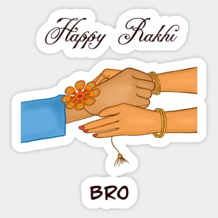 Happy Rakhi bro,rakhrhya, Raksha bandhan, Rakhi Sticker